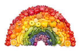 Eat a rainbow of fruits and vegetables!